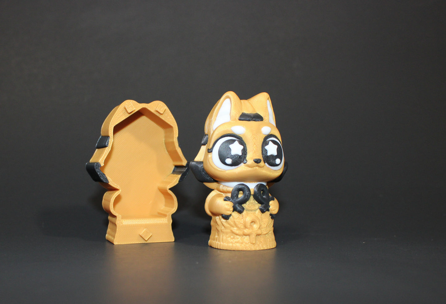 3D Printed Flexi Anubis with Sarcophagus