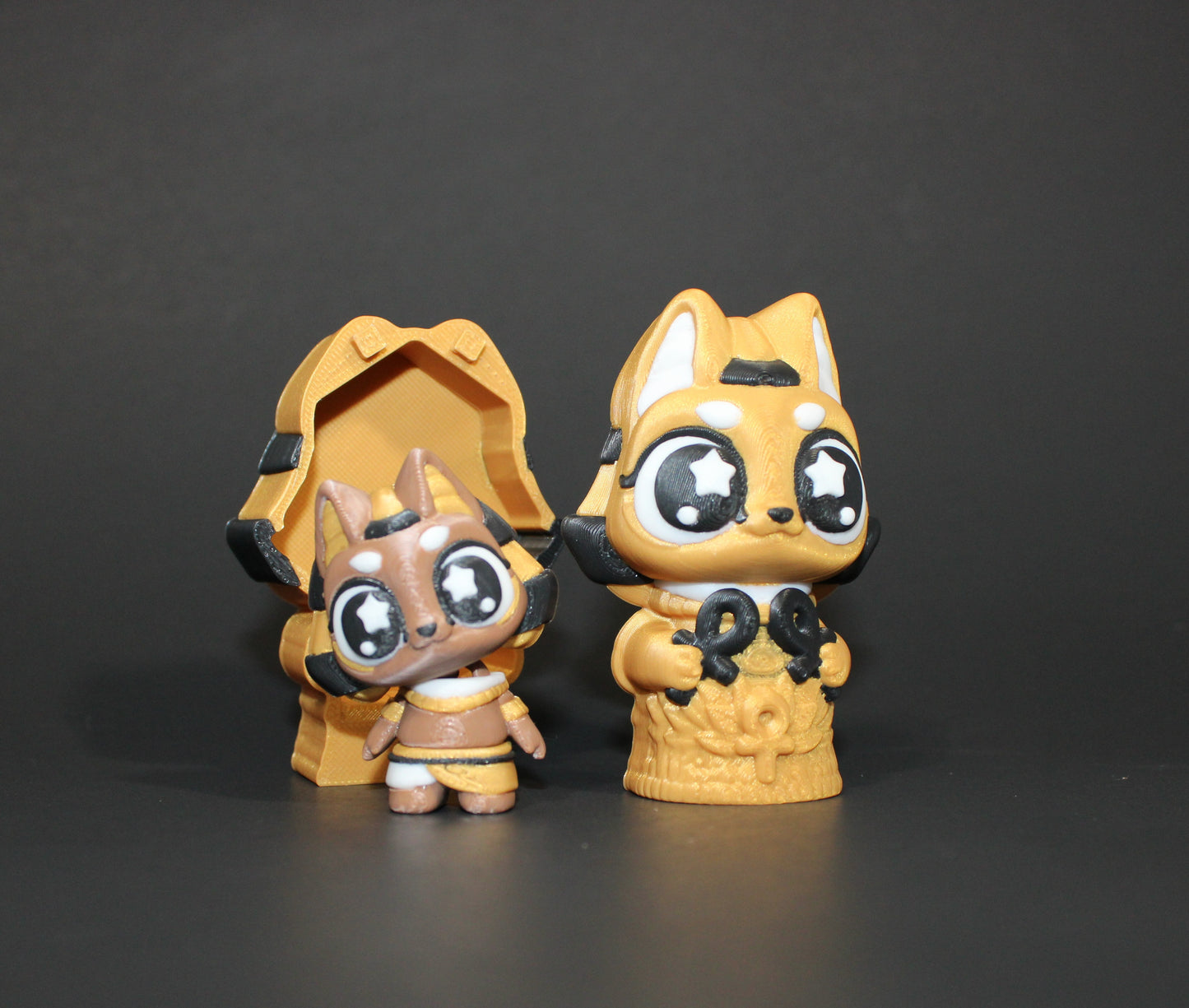 3D Printed Flexi Anubis with Sarcophagus