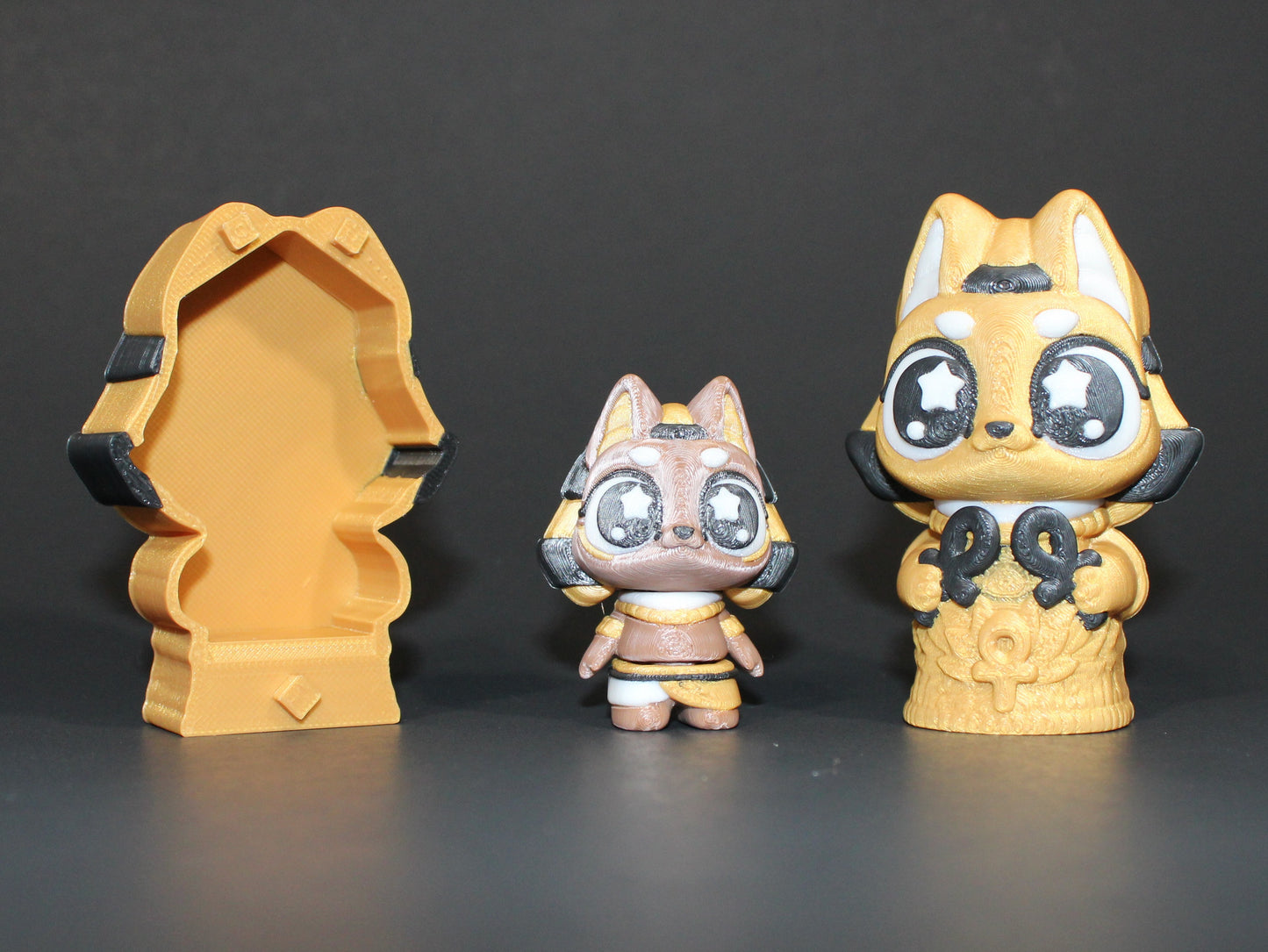 3D Printed Flexi Anubis with Sarcophagus