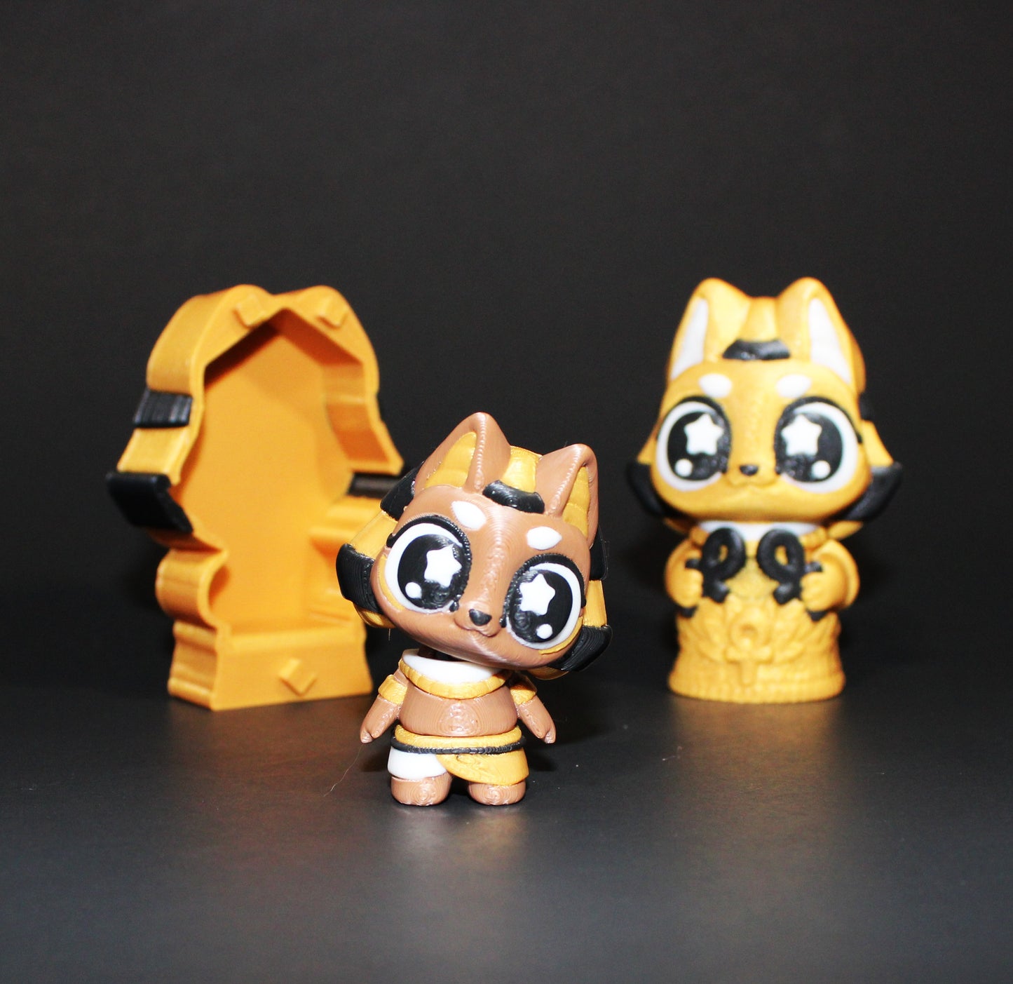 3D Printed Flexi Anubis with Sarcophagus