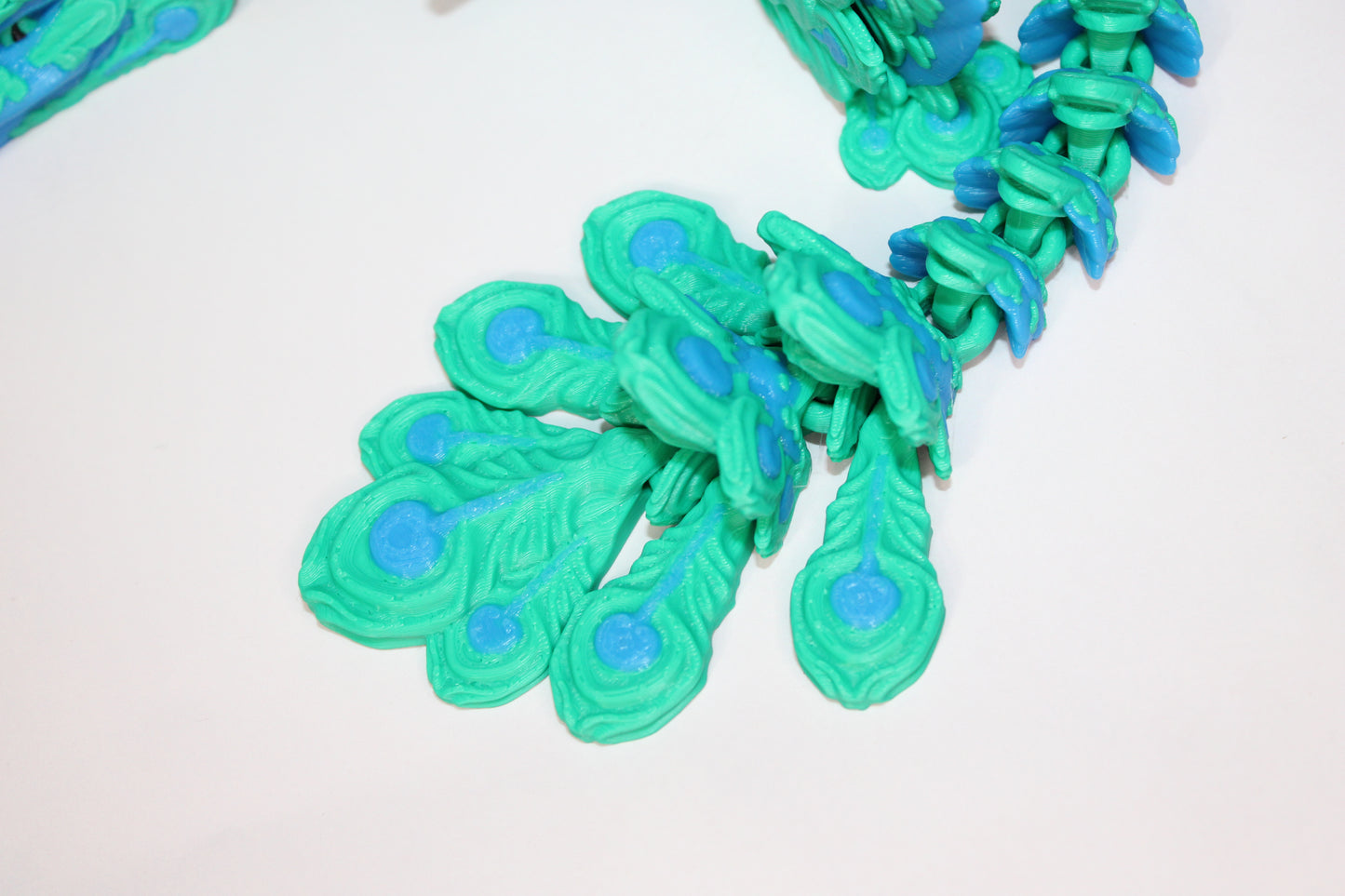 Peacock Dragon 3D Printed Articulated Figurine