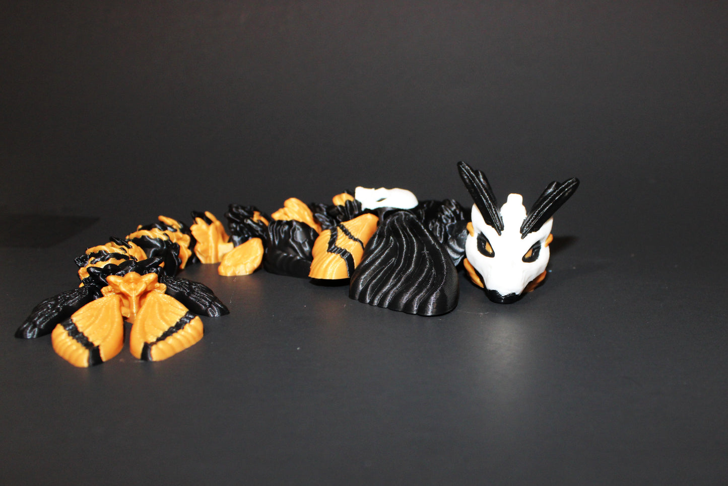 Death-Head Moth Dragon or Baby Dragon 3D Printed Articulated
