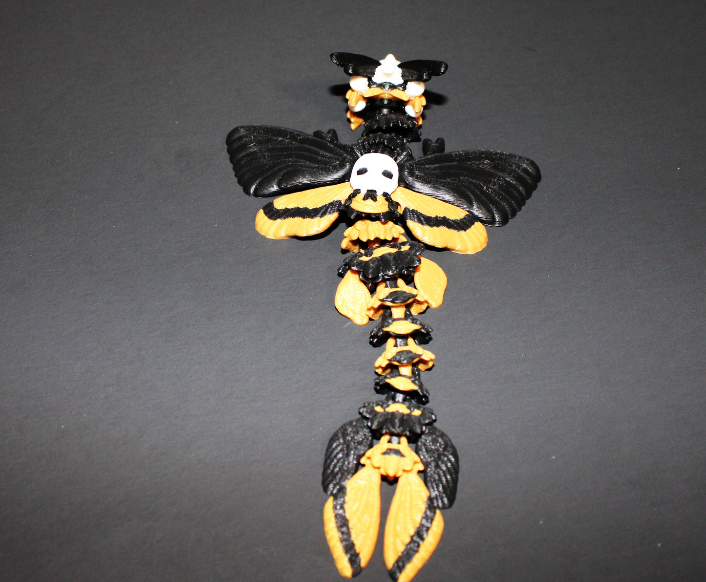 Death-Head Moth Dragon or Baby Dragon 3D Printed Articulated