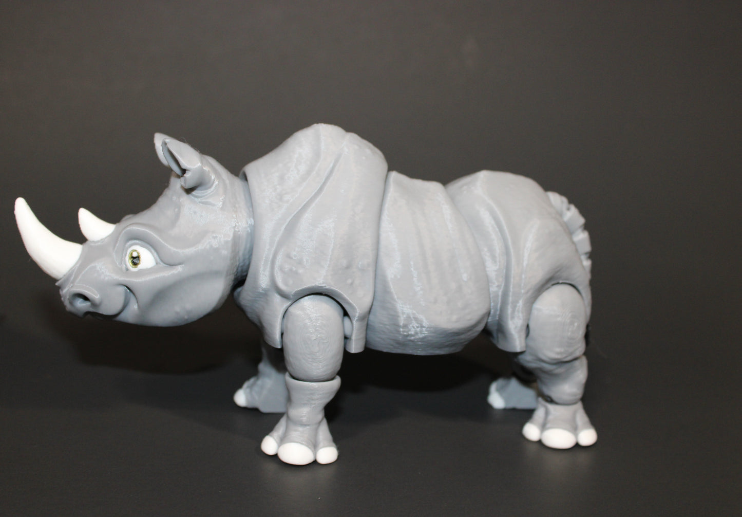 3D Printed Articulated Rhino Figurine