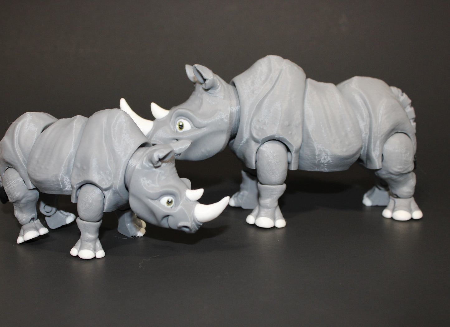 3D Printed Articulated Rhino Figurine