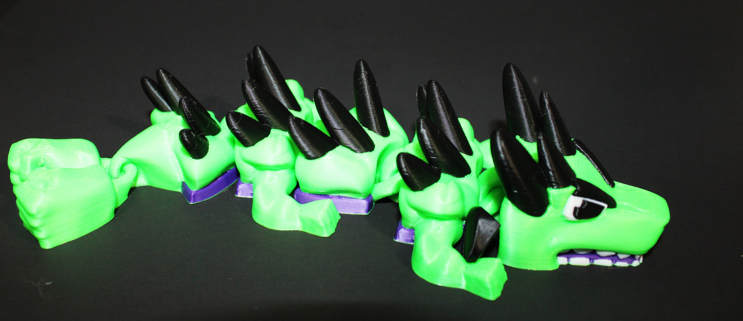Smash Dragon Mini 3D Printed Articulated Figurine 7"