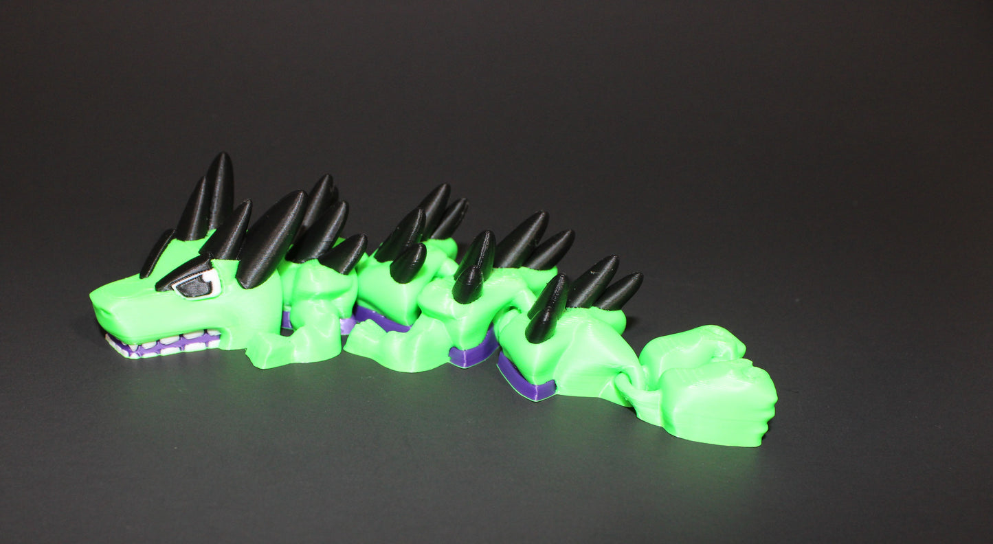 Smash Dragon Mini 3D Printed Articulated Figurine 7"