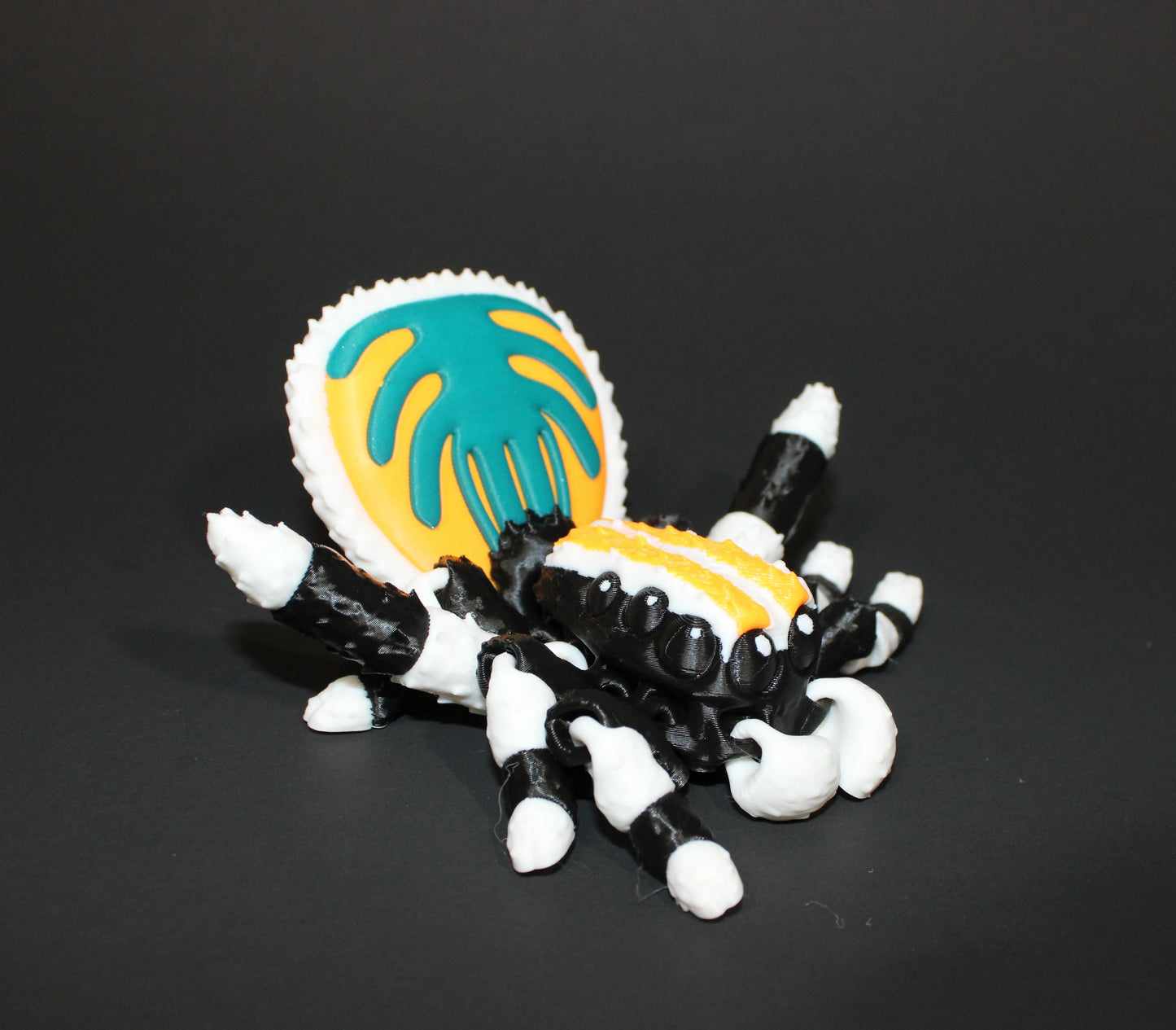 3D Printed Articulated Flexi Peacock Spider Fidget Toy