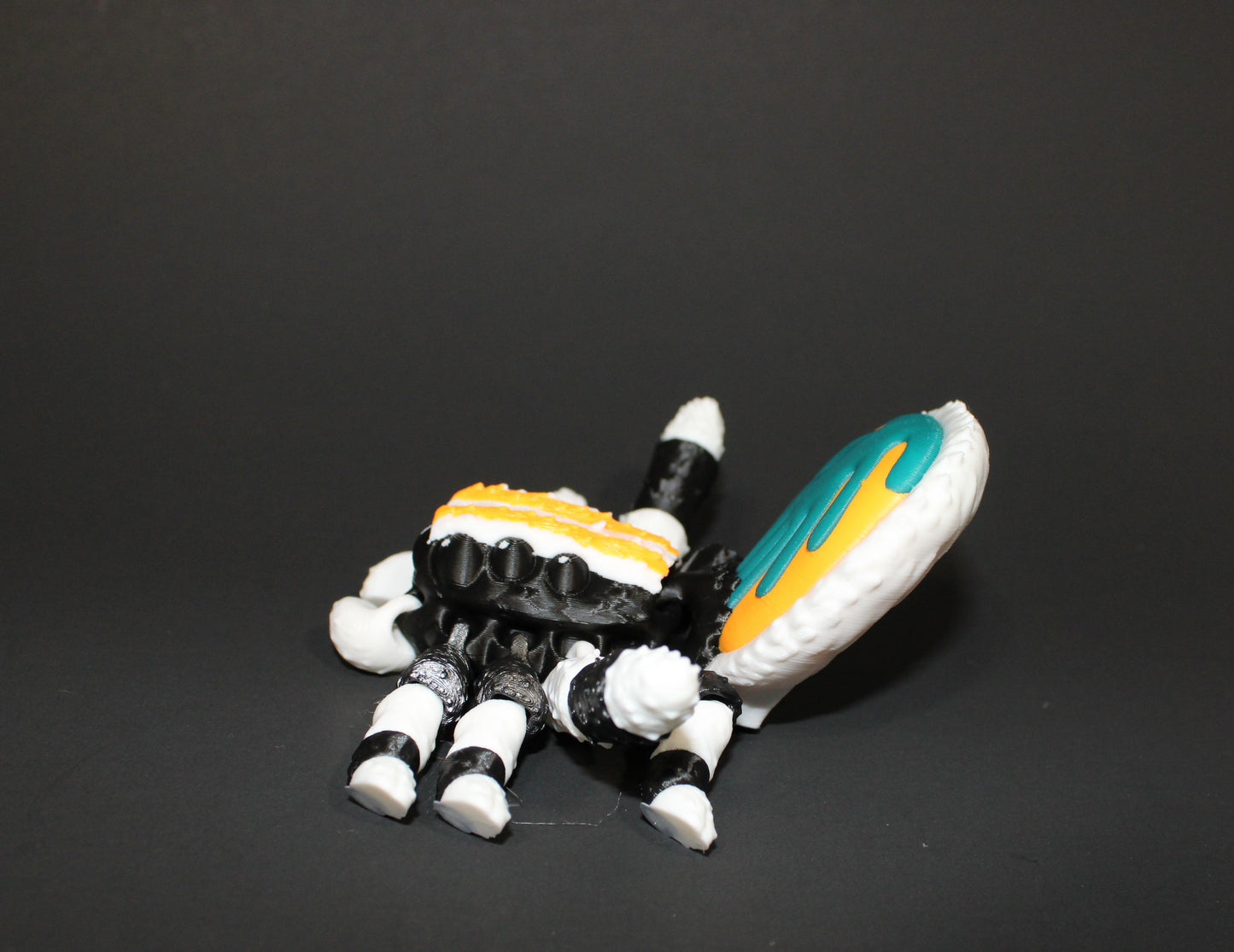3D Printed Articulated Flexi Peacock Spider Fidget Toy