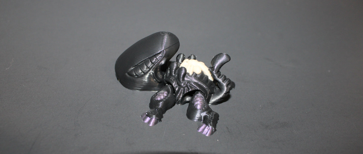 Xenoturtle- Articulated 3D Printed Flexi Fidget Toy-2.5"