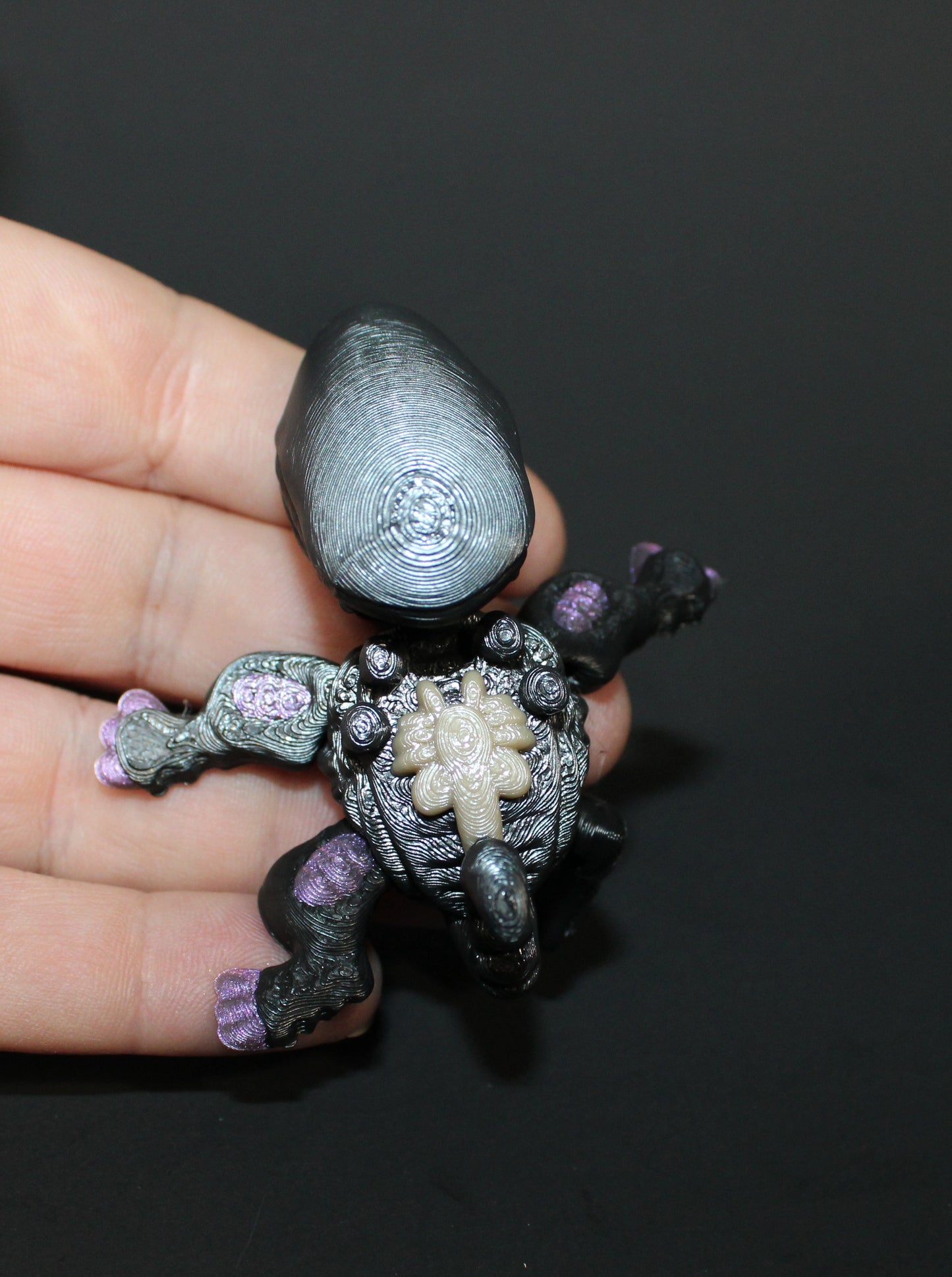 Xenoturtle- Articulated 3D Printed Flexi Fidget Toy-2.5"