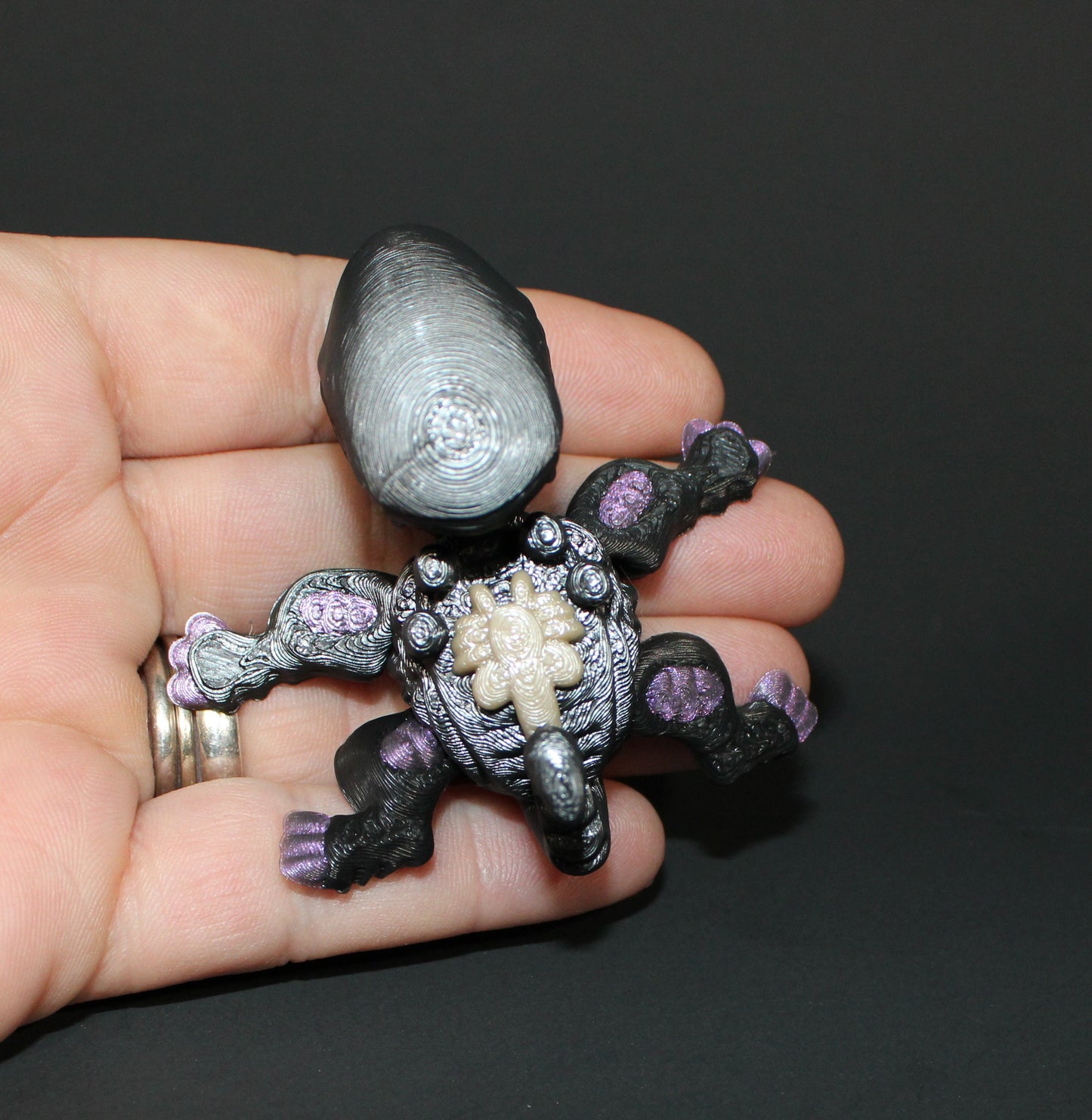 Xenoturtle- Articulated 3D Printed Flexi Fidget Toy-2.5"