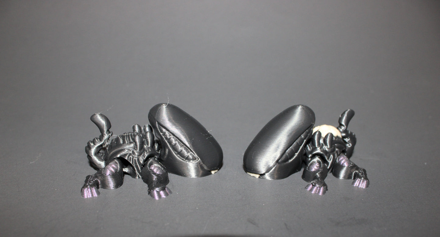 Xenoturtle- Articulated 3D Printed Flexi Fidget Toy-2.5"