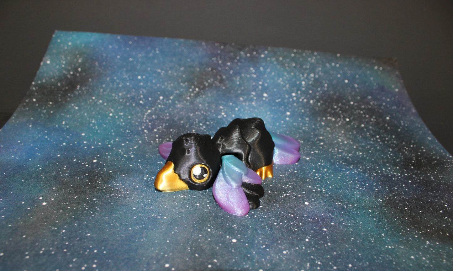 3D Printed Crow Flexi Fidget Toy-Keychain Options Available