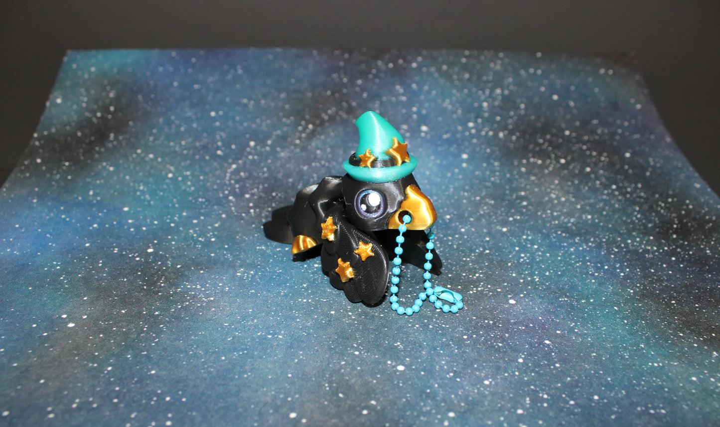 3D Printed Crow Flexi Fidget Toy-Keychain Options Available
