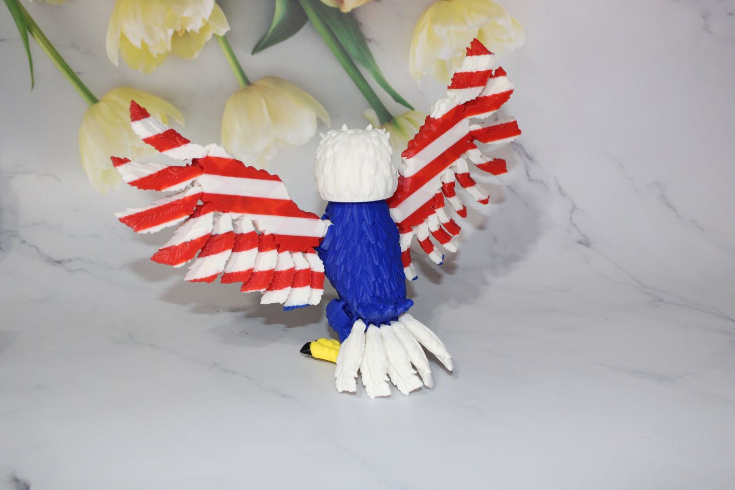 Freedom Bird 3D Printed Articulated Flexi Fidget Figurine