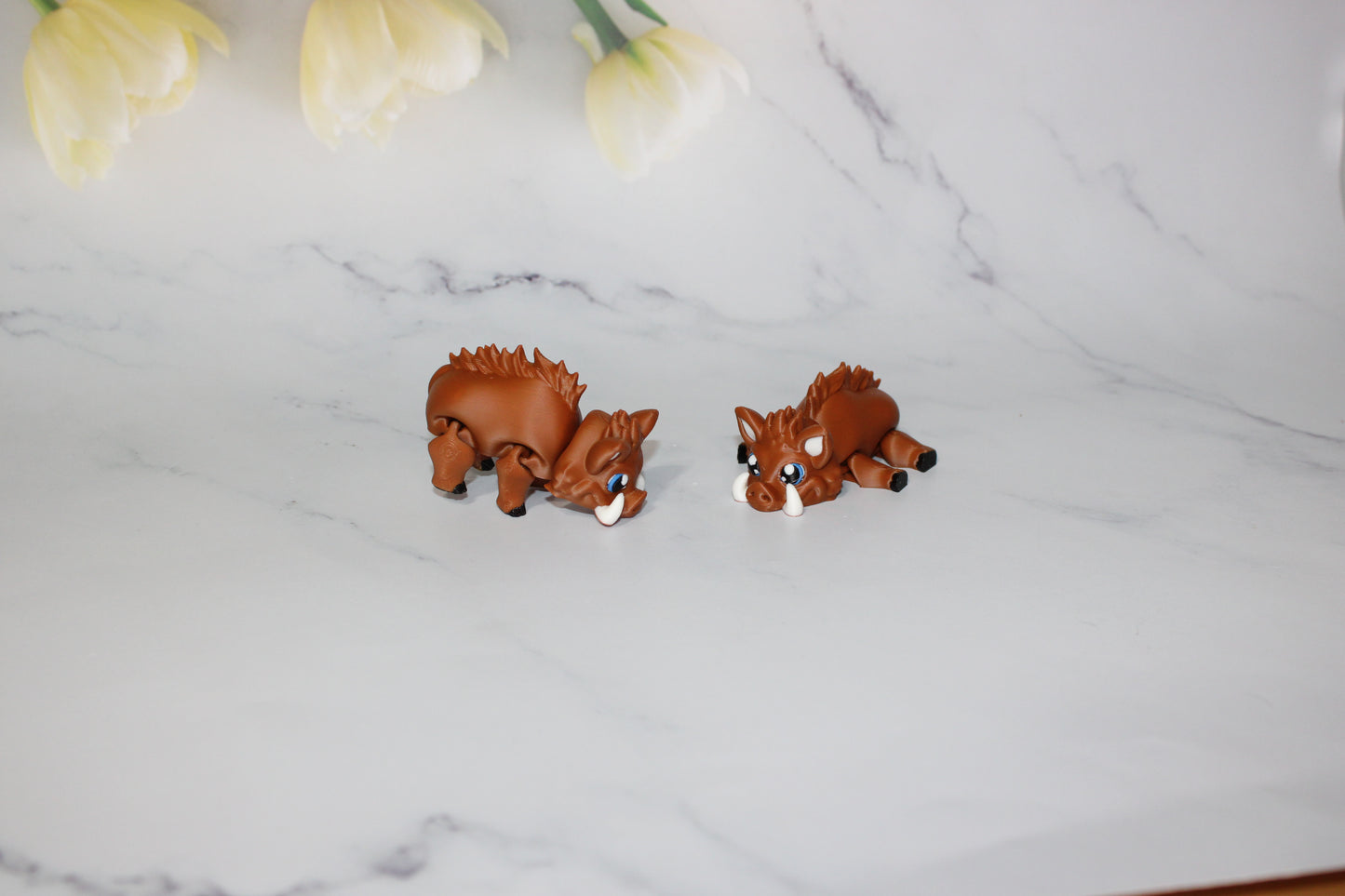 Boar or Pig 3D Printed Articulated Flexi Fidget Figurine