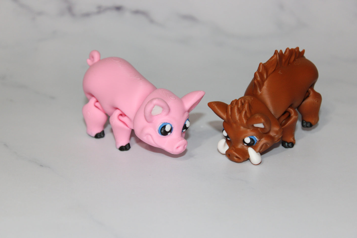 Boar or Pig 3D Printed Articulated Flexi Fidget Figurine