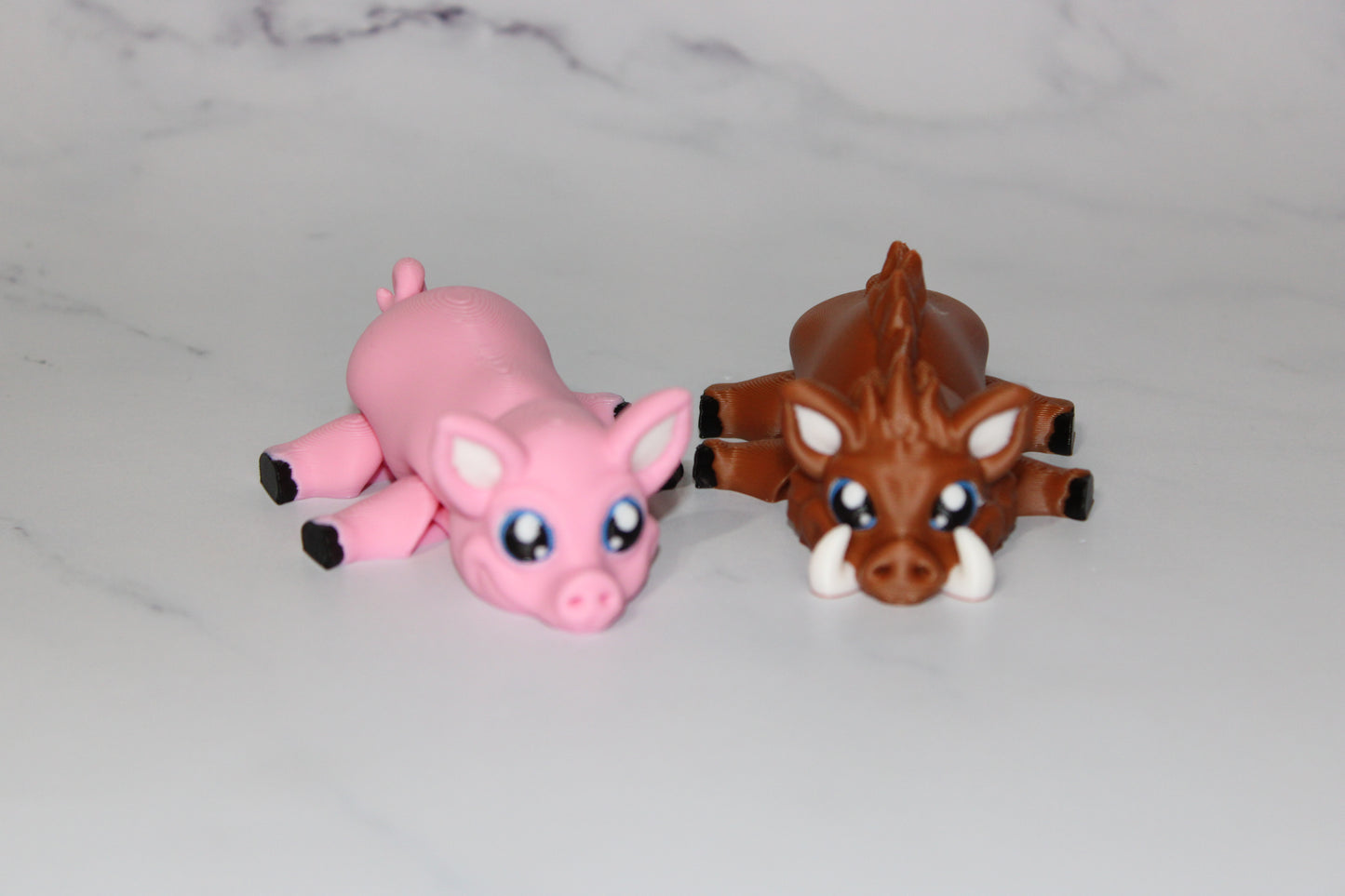 Boar or Pig 3D Printed Articulated Flexi Fidget Figurine