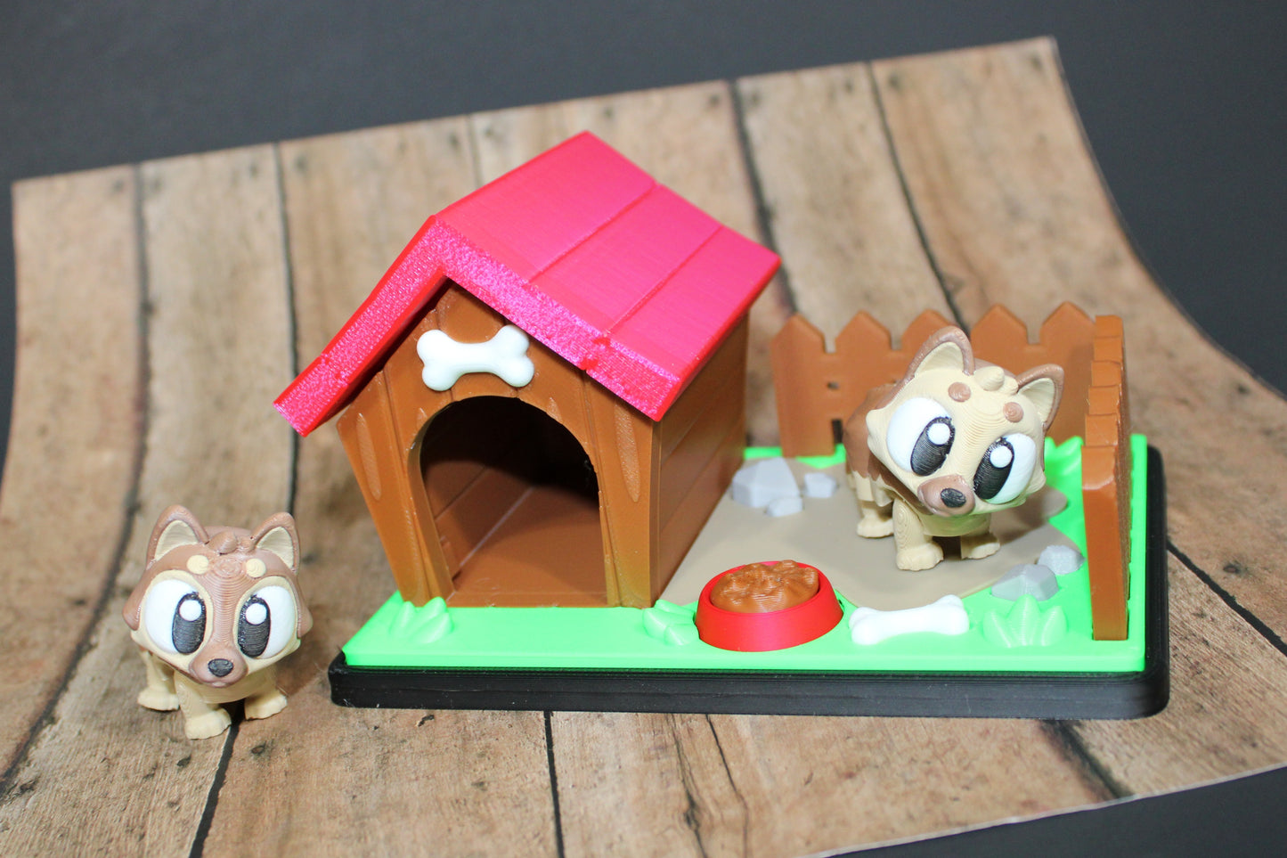 3D Printed Flexi German Shepard with Play Yard set