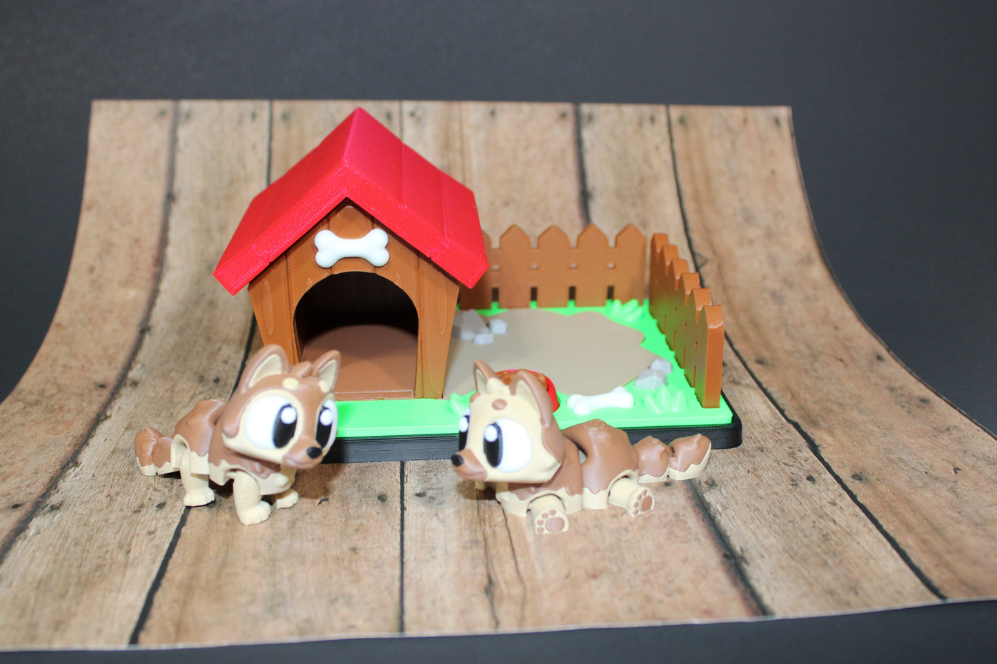 3D Printed Flexi German Shepard with Play Yard set