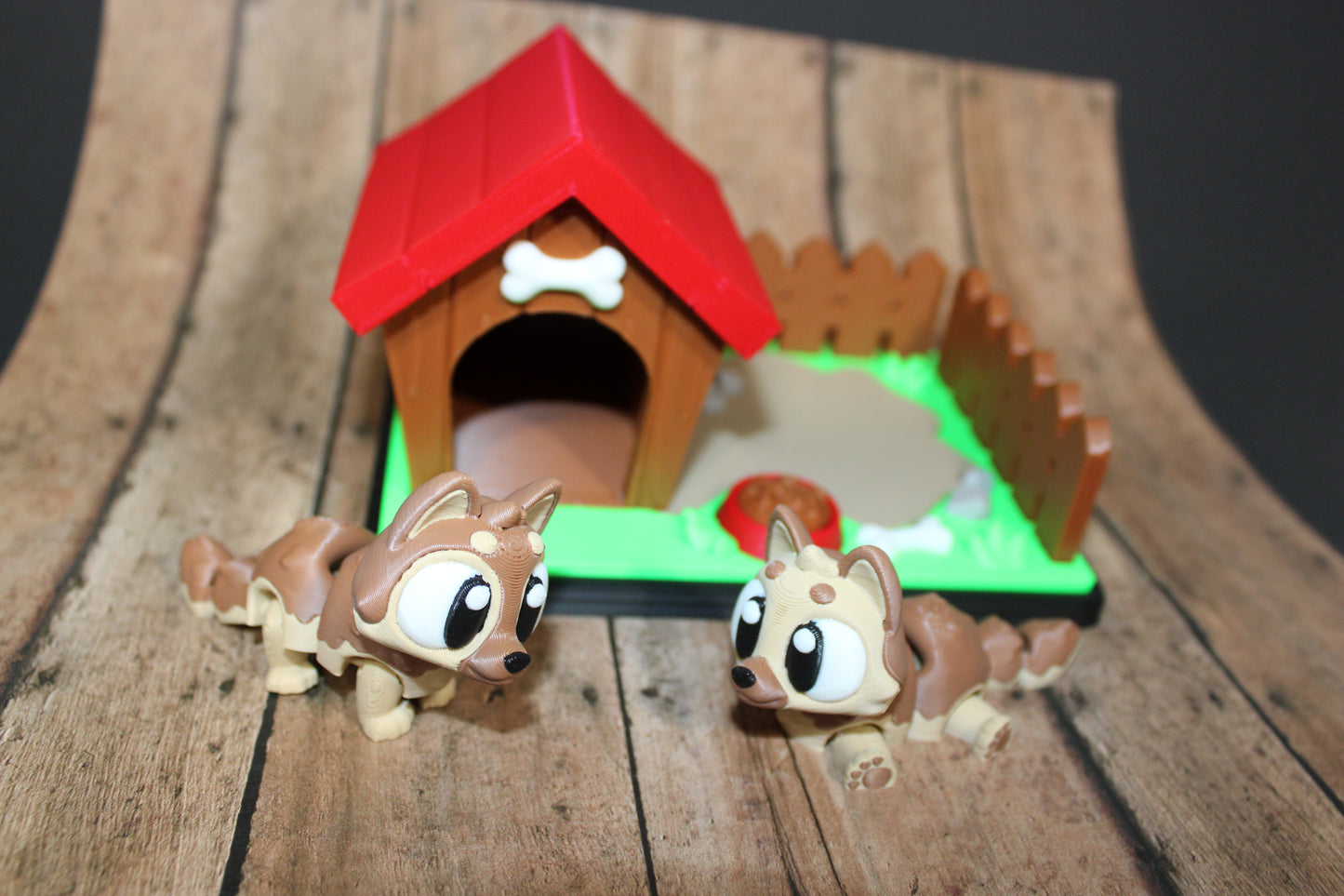 3D Printed Flexi German Shepard with Play Yard set