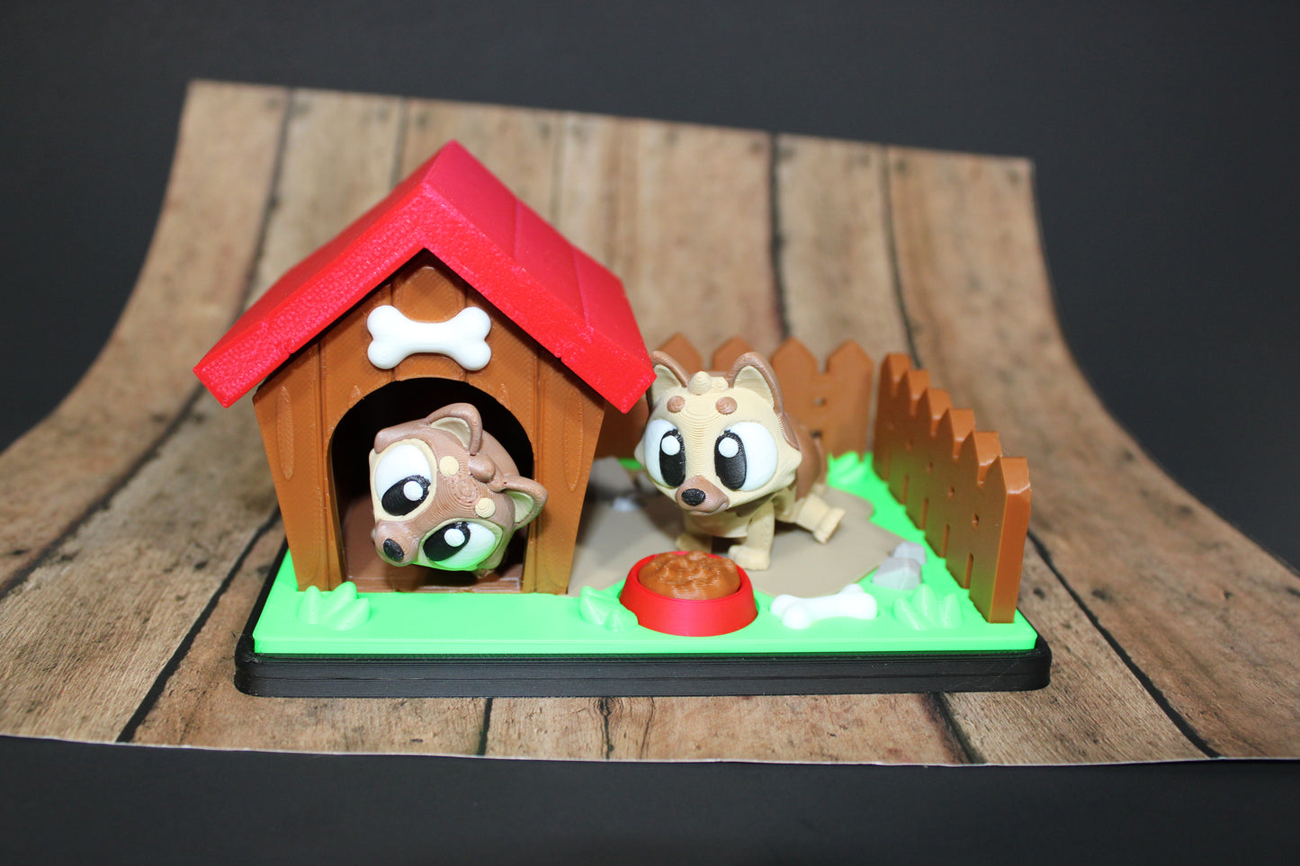 3D Printed Flexi German Shepard with Play Yard set