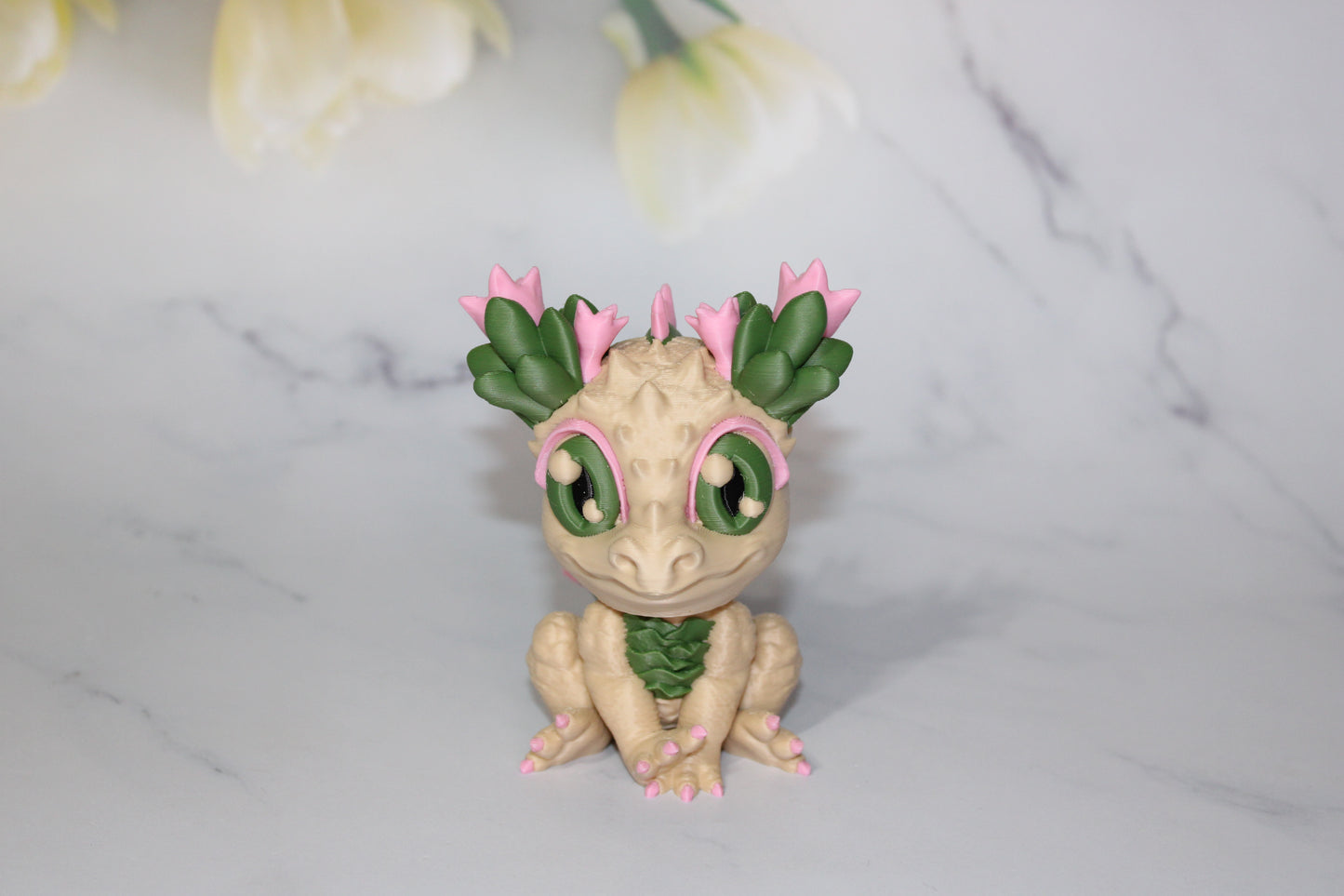 Crystal Hatchling, Dragon Hatchling or Cactus Hatchling Dragon 3d Printed Figurine
