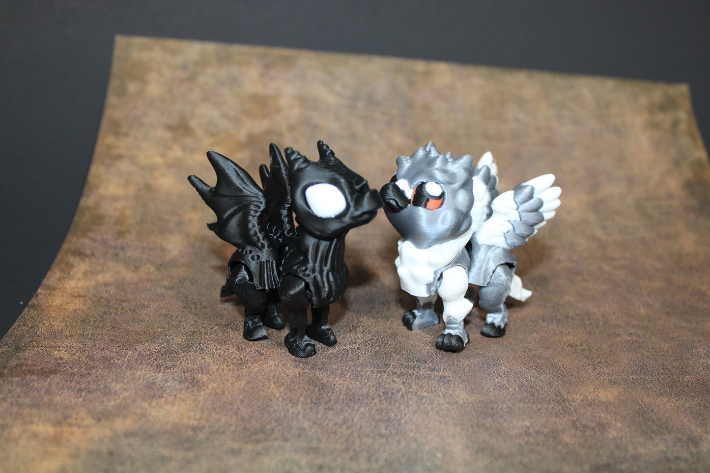 Griffin, Hippogriff and Nightmare -3D printed Flexi Figurine-2.5" Tall-Includes all 3