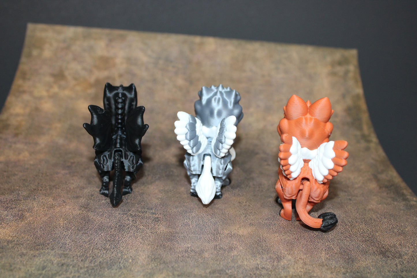 Griffin, Hippogriff and Nightmare -3D printed Flexi Figurine-2.5" Tall-Includes all 3