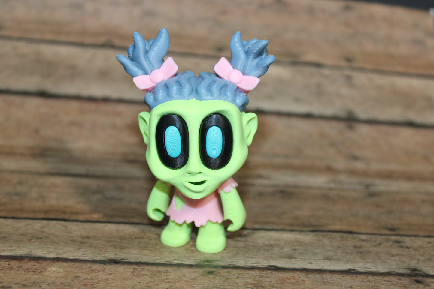 Blob Zombies-3-3.25 inches Tall-3D Printed Articulated Flexi Figurines-Perfect for Halloween