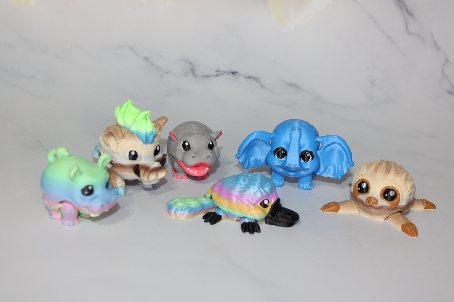 Pufflings 3D Printed Articulated Flexi Fidgets- Perfect for Parties and Goodie Bags