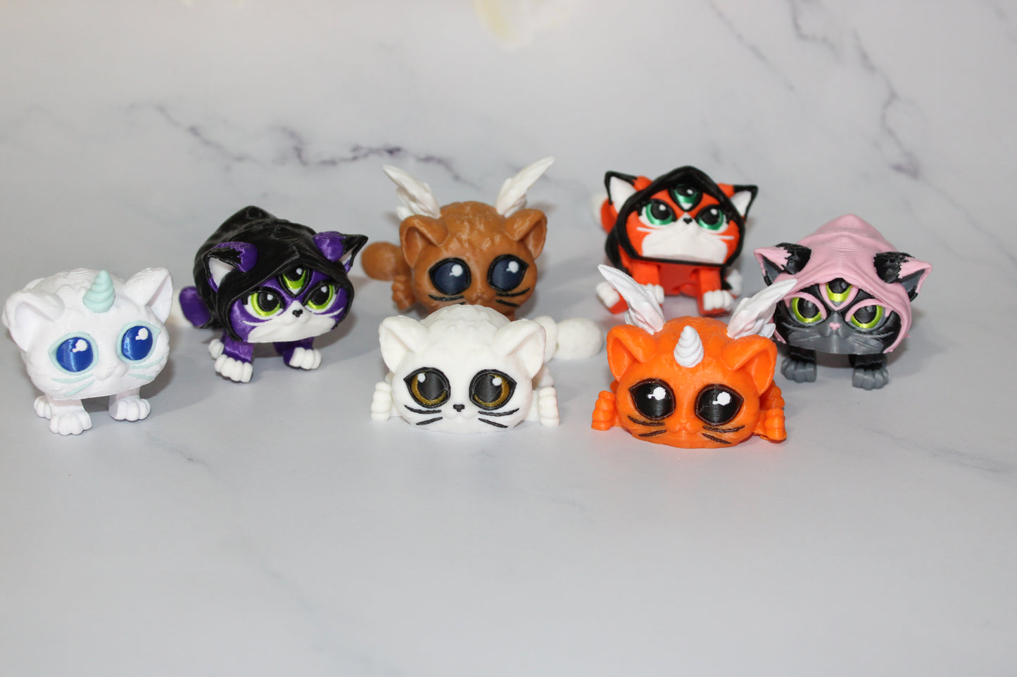 Pufflings 3D Printed Articulated Flexi Fidgets- Perfect for Parties and Goodie Bags