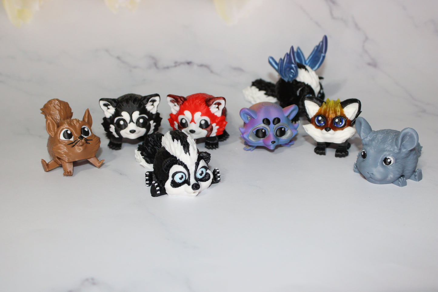Pufflings 3D Printed Articulated Flexi Fidgets- Perfect for Parties and Goodie Bags