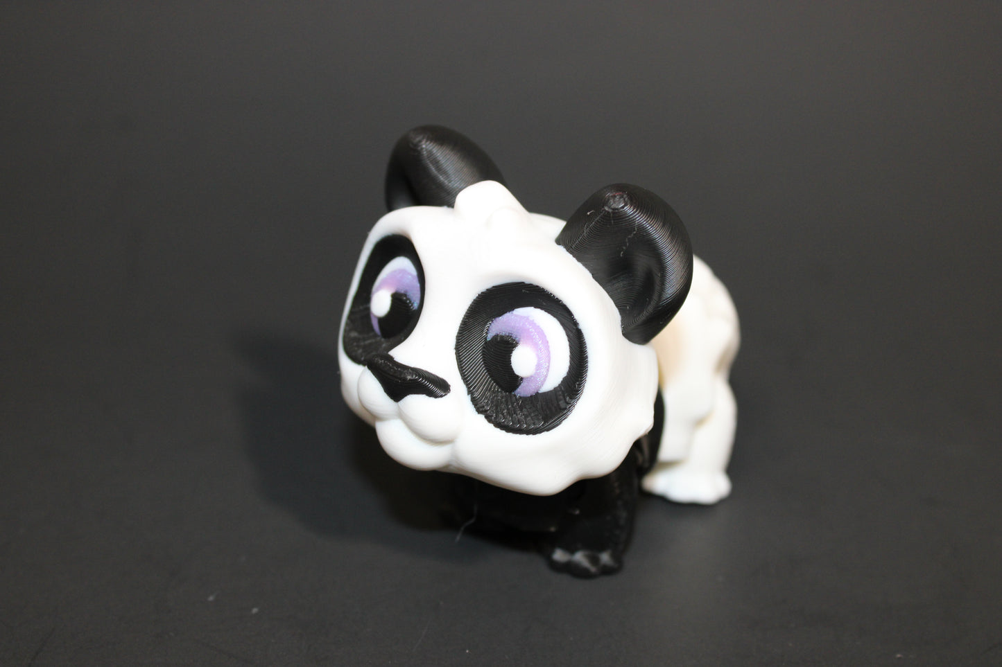 3D Printed Panda Play Set: Regular Set Includes Bamboo House, Bed, Feeding Bowls, Bamboo shoots, 1 Panda-Please read the description.