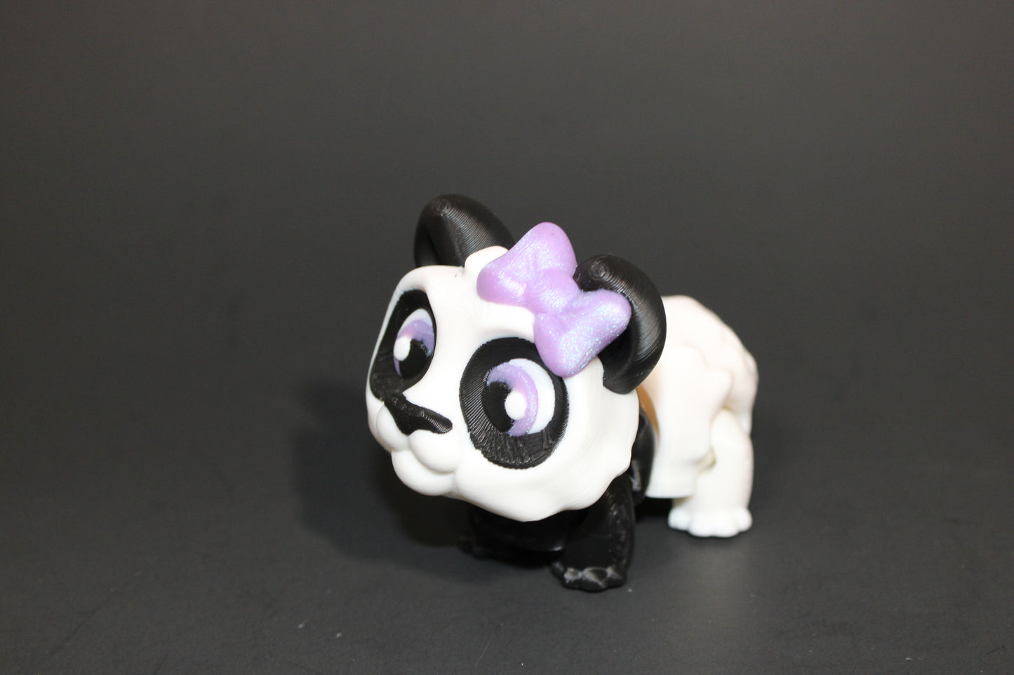 3D Printed Panda Play Set: Regular Set Includes Bamboo House, Bed, Feeding Bowls, Bamboo shoots, 1 Panda-Please read the description.
