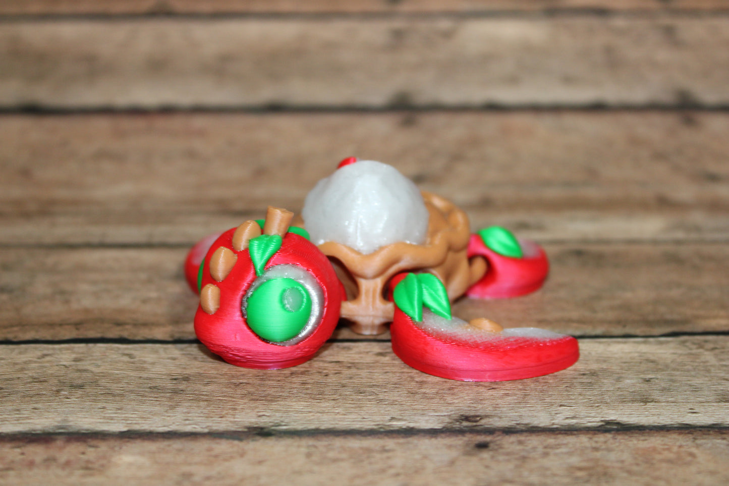 Apple Pie Turtle: Full Color 3D Printed Articulated Flexi Figurine