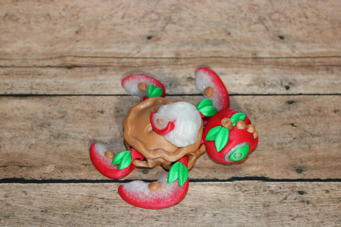Apple Pie Turtle: Full Color 3D Printed Articulated Flexi Figurine