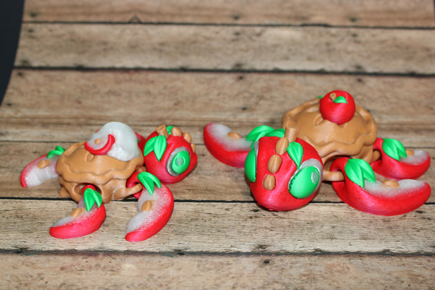 Apple Pie Turtle: Full Color 3D Printed Articulated Flexi Figurine