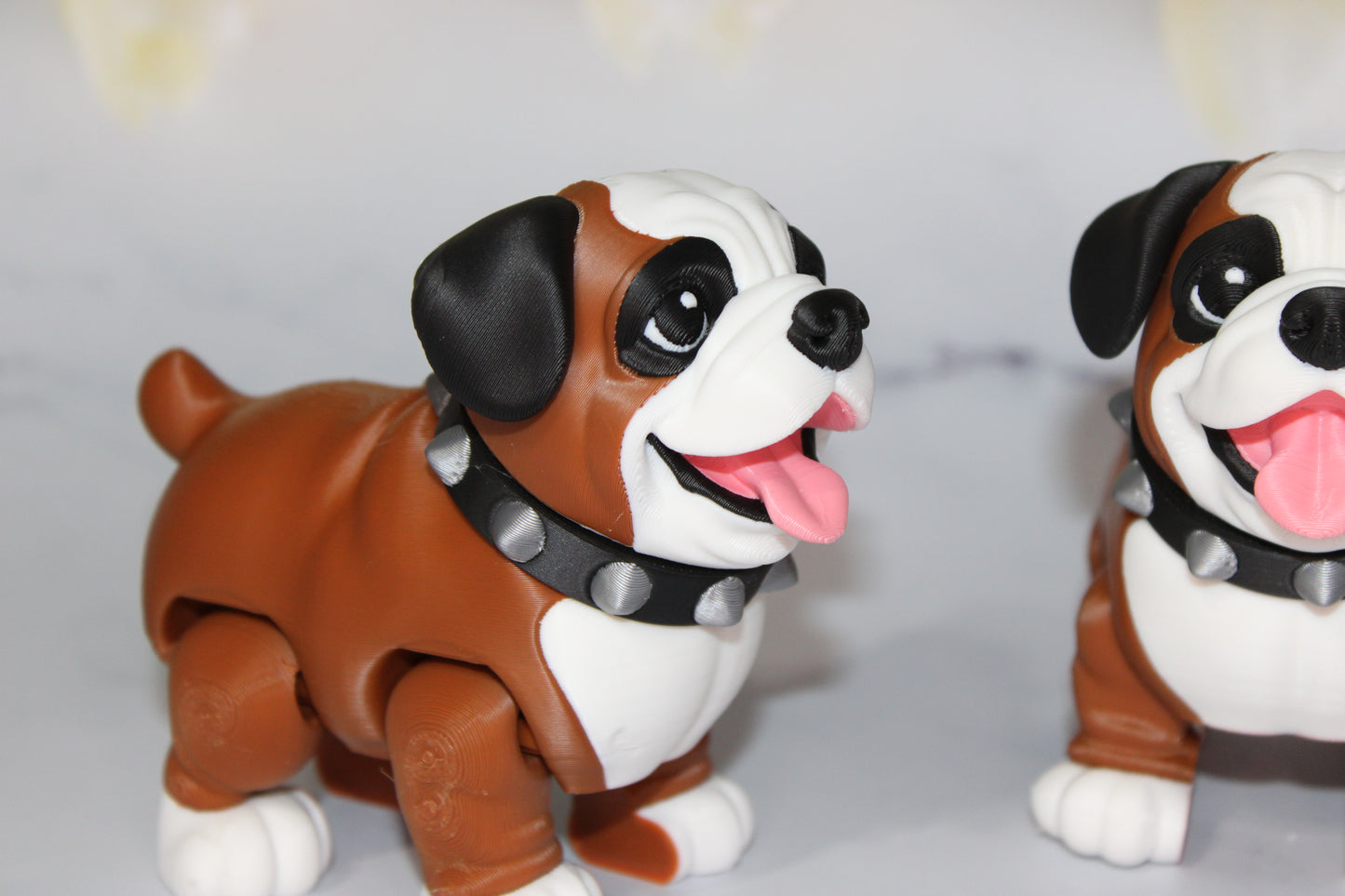 English Bull Dog:3D Printed Articulated Flexi Fidget Toy