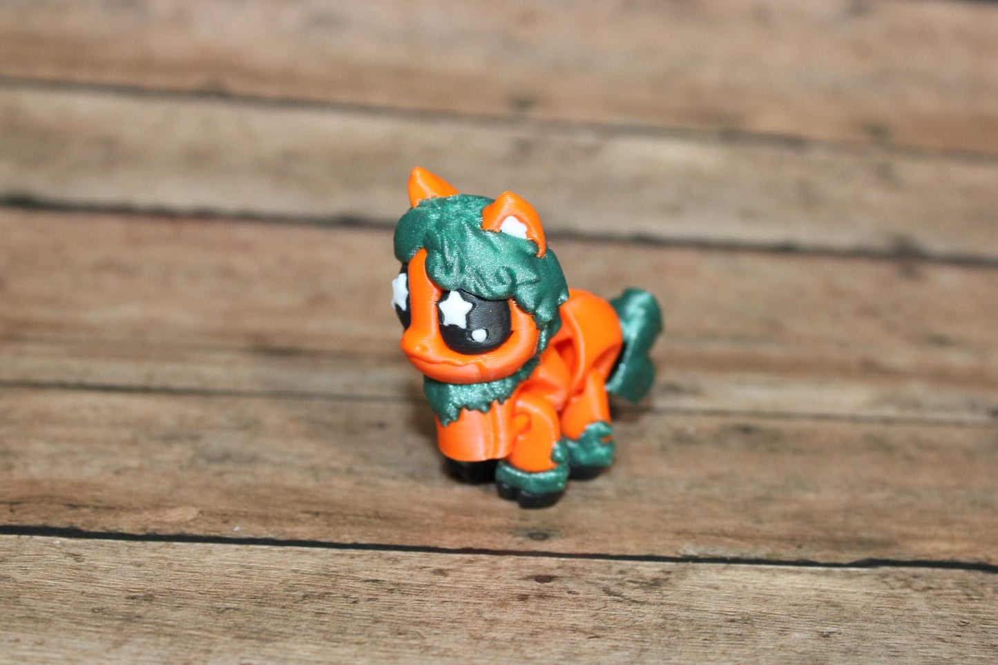 3D Printed Pumpkin Unicorn and Pony with Pumpkin Patch