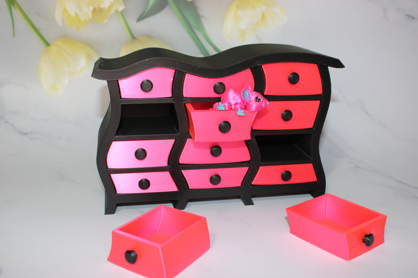 Wardrobe 3D Printed with working drawers - Wonderland 3D Printing