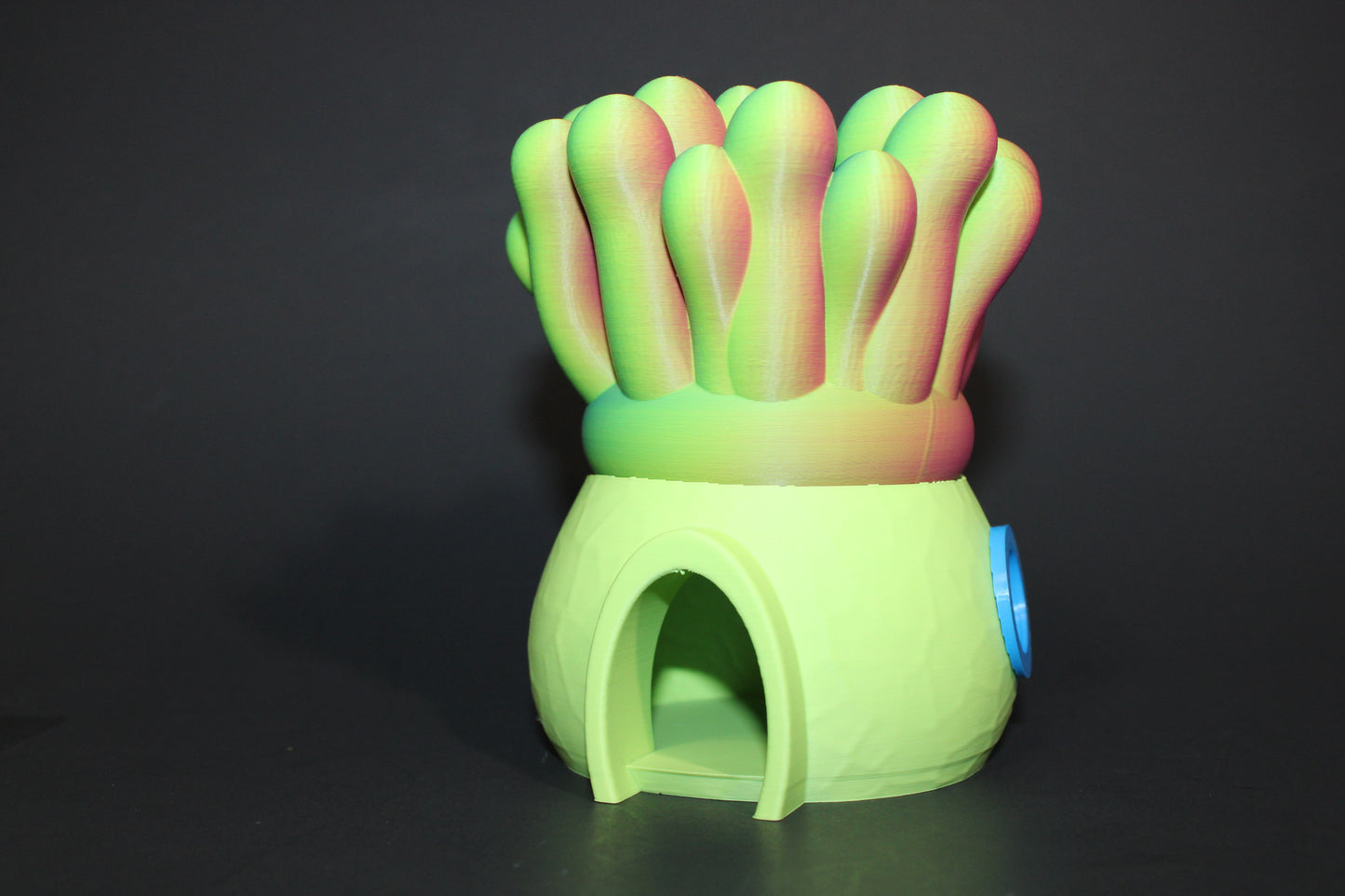 Sea Anemone House with Fish Articulated Flexi Fidget Full Color 3D Printed Toy