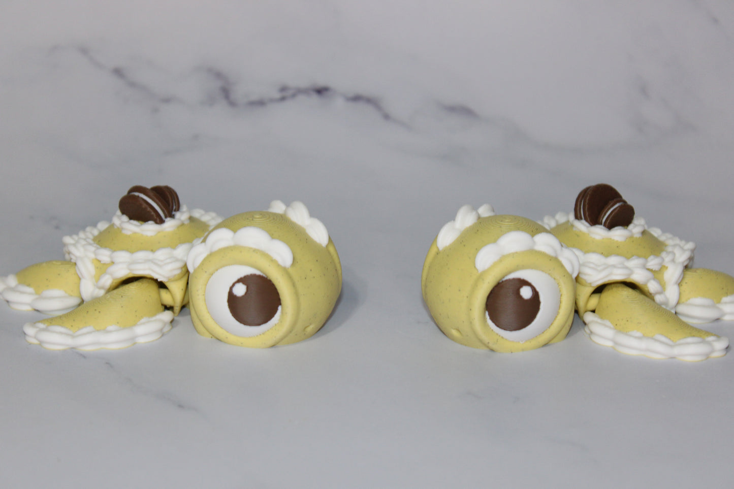 Dessert Turtles Articulated 3d Printed Figurine - Wonderland 3D Printing