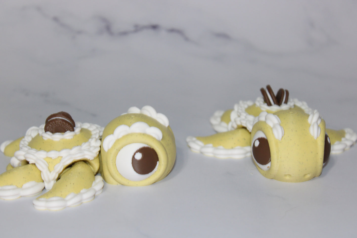 Dessert Turtles Articulated 3d Printed Figurine - Wonderland 3D Printing