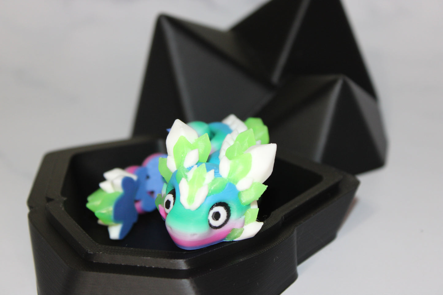 Spikey Baby Dragon Articulated 3d Printed Figurine