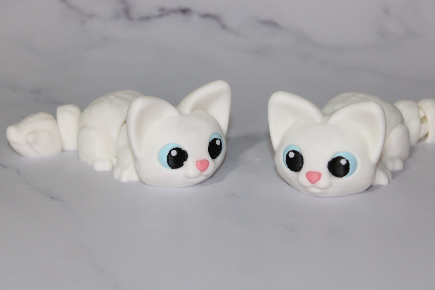 Munchkin Kitty Articulated 3d Printed Figurine - Wonderland 3D Printing