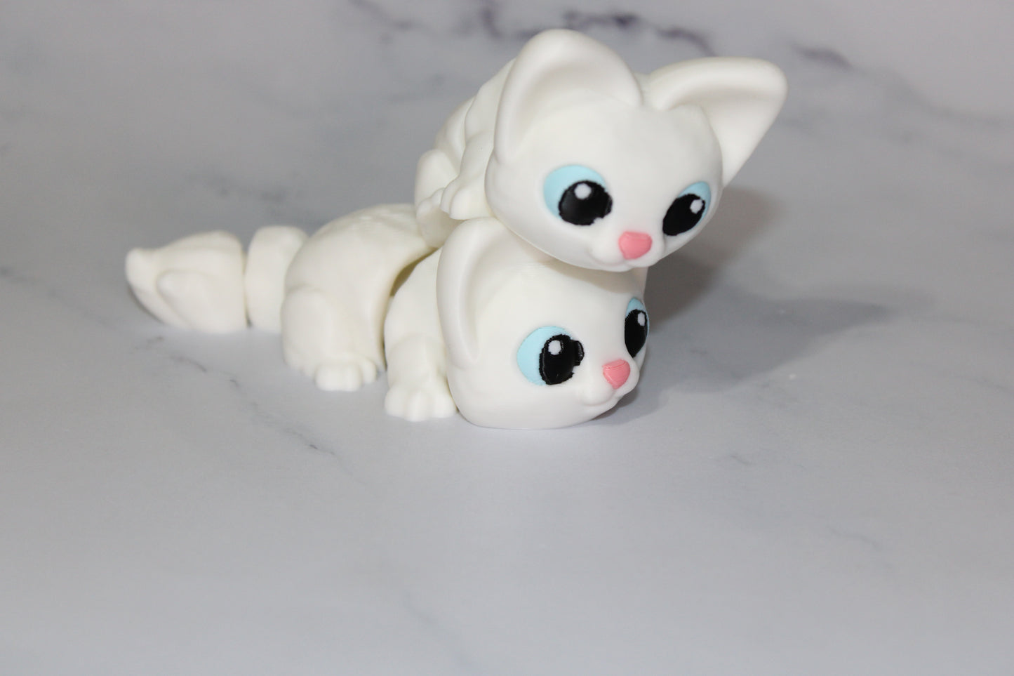 Munchkin Kitty Articulated 3d Printed Figurine - Wonderland 3D Printing