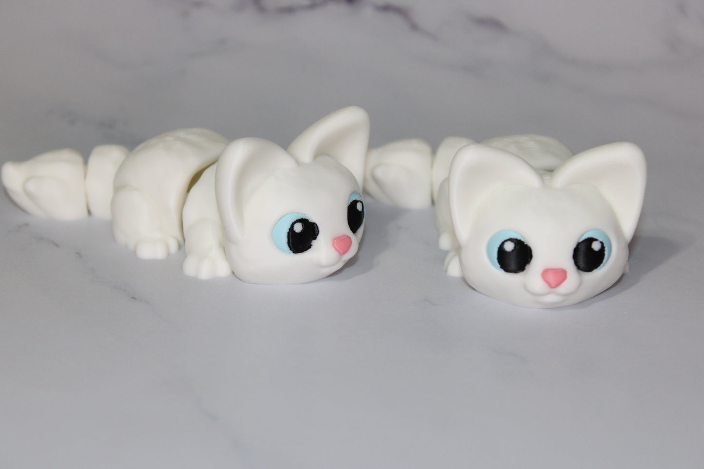 Munchkin Kitty Articulated 3d Printed Figurine - Wonderland 3D Printing