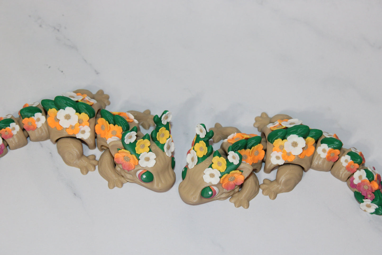 Dogwood Baby Dragon 6 in Articulated 3d Printed Figurine